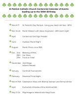 Centennial Calendar of Events flier (1)