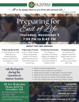 Preparing for End of Life 11 5 26