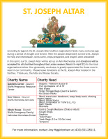 St  Joseph Altar Flyer 2025