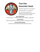 Remember Death event promo