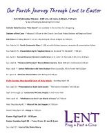 Our Parish Journey Through Lent 2025