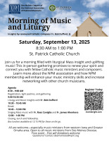 Morning of Music and Liturgy 9 13 25