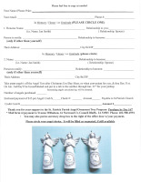 Angel Ornament Order Form