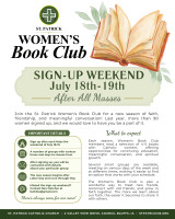 Women's Book Club Sign Up 7 19 26
