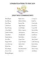 1st Holy Communicants 4 28 24