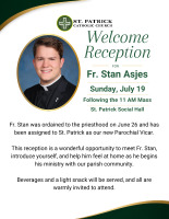 Fr  Stan Welcome Reception 7 19 26