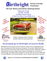 Birthright Rescheduled Car Show Flyer