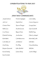 1st Holy Communicants May 2025