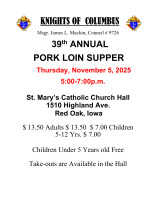 KC Red Oak Pork Loin Supper 11 5 26