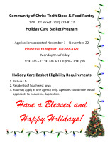 2023 Holiday Care Program Flyer
